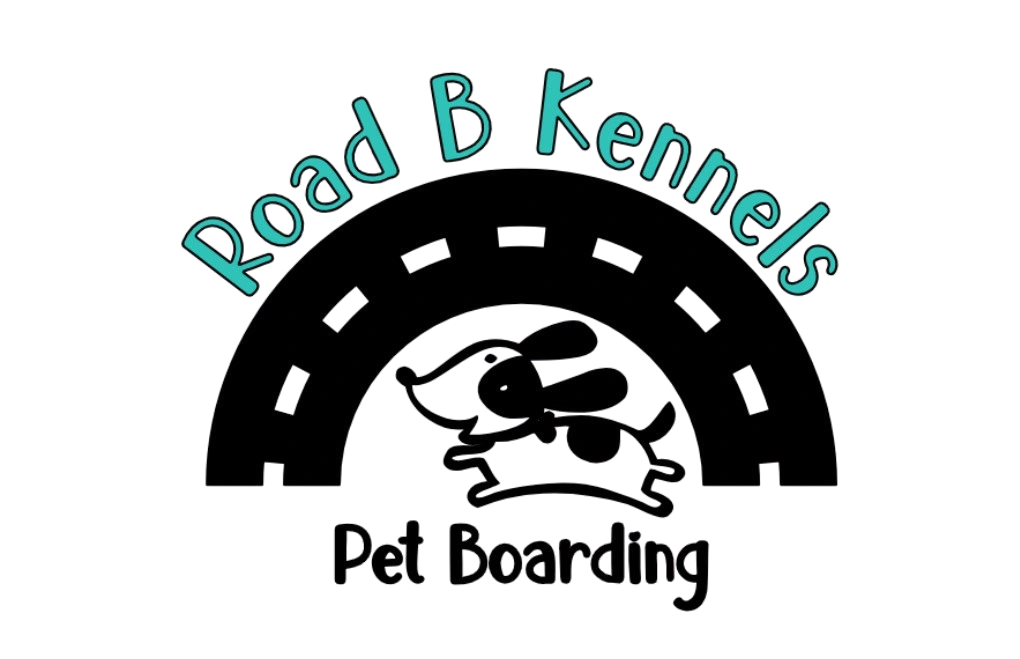 Logo for Road B Kennels pet boarding with a paw print design.